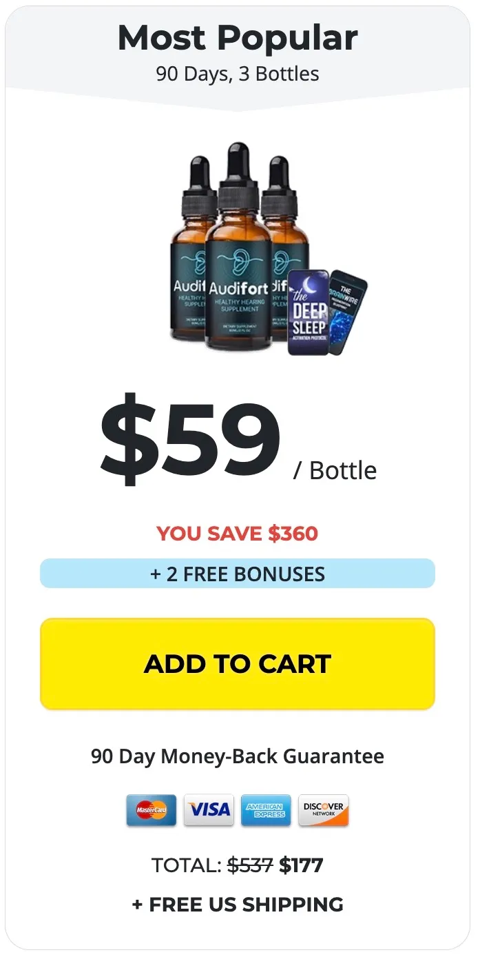 Audifort 3 bottles bundle image