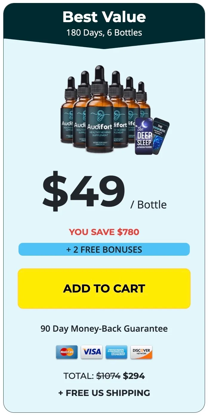 Audifort 6 bottles bundle image